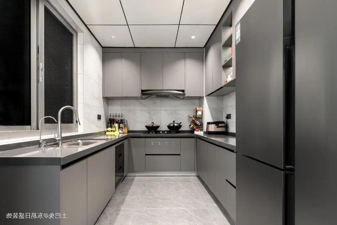 【实拍】260㎡新中式风格装修设计案例中式现代厨房设计图片赏析